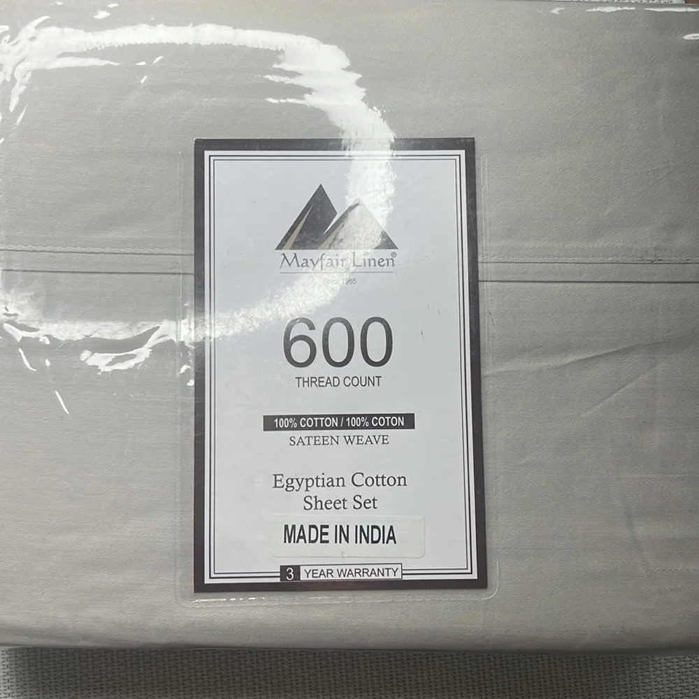 Full Size Sheet Set - 100% Cotton Sheets 4Pc Bed Sheets - Hotel Quality (Grey)